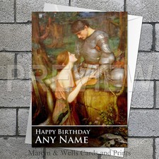 John William Waterhouse birthday card or greetings card: Lamia. Pre-Raphaelite.