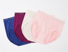 Breezies Set of 4 Nylon Microfiber Hi-Cut Panty Classic Medium A287800