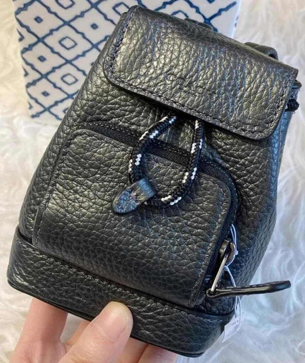 小物 Vintage Coach Daypack Turnrock Key Fob Mahogany 🪵✨ Vintage Coach minis Daypack Key Fob No. 7253