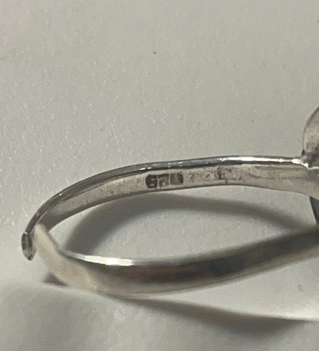 925 Sterling Silver Adjustable Split Shank Flower… - image 1