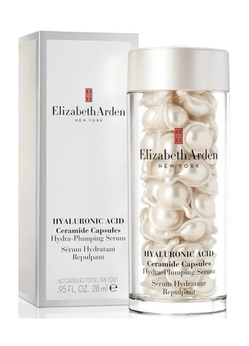 Elizabeth Arden Hyaluronic Acid Ceramide Hydra Plumping Serum  60 Capsules | New