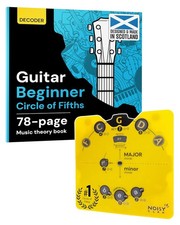 Guitar Circle of Fifths Wheel Guitar Theory Book: Chord Wheel Key Decoder fo