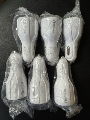 6 Pack Dual USB Car Charger Adapter 3.1 A Charging Qualcomm cell gps and more