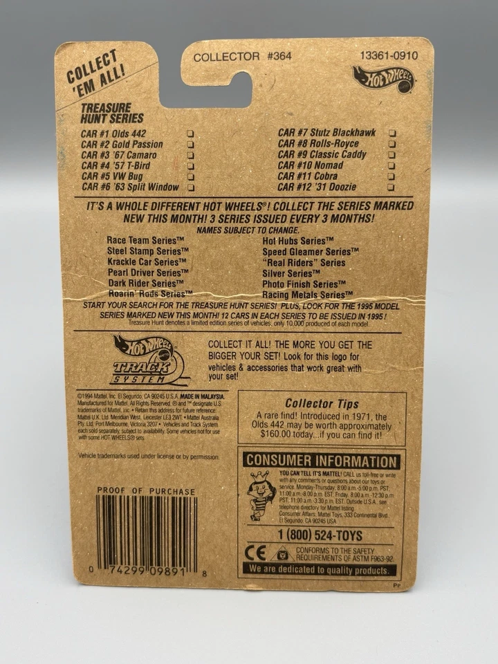 1995 Hot Wheels #12 Treasure Hunt Series Car '31 Doozie 1/10,000 RARE HTF - Image 2 of 4