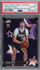 2025 TOPPS COSMIC CHROME STARFRACTOR 31 COOPER FLAGG BLACK ECLIPSE /10