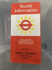 Vintage London Tourist Information Map 1973, Fold Out Brochure. VGC.
