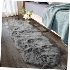  Ultra Soft Faux Sheepskin Fur Rug Fluffy Rug for Bedroom Fuzzy Carpet for 