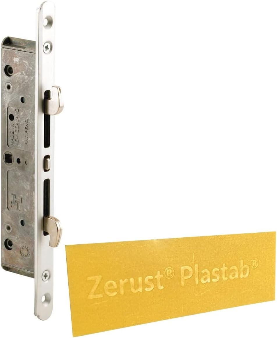 Heavy-Duty Sliding Glass Door Lock, Mortise 2-Point,  Aluminum Faceplate