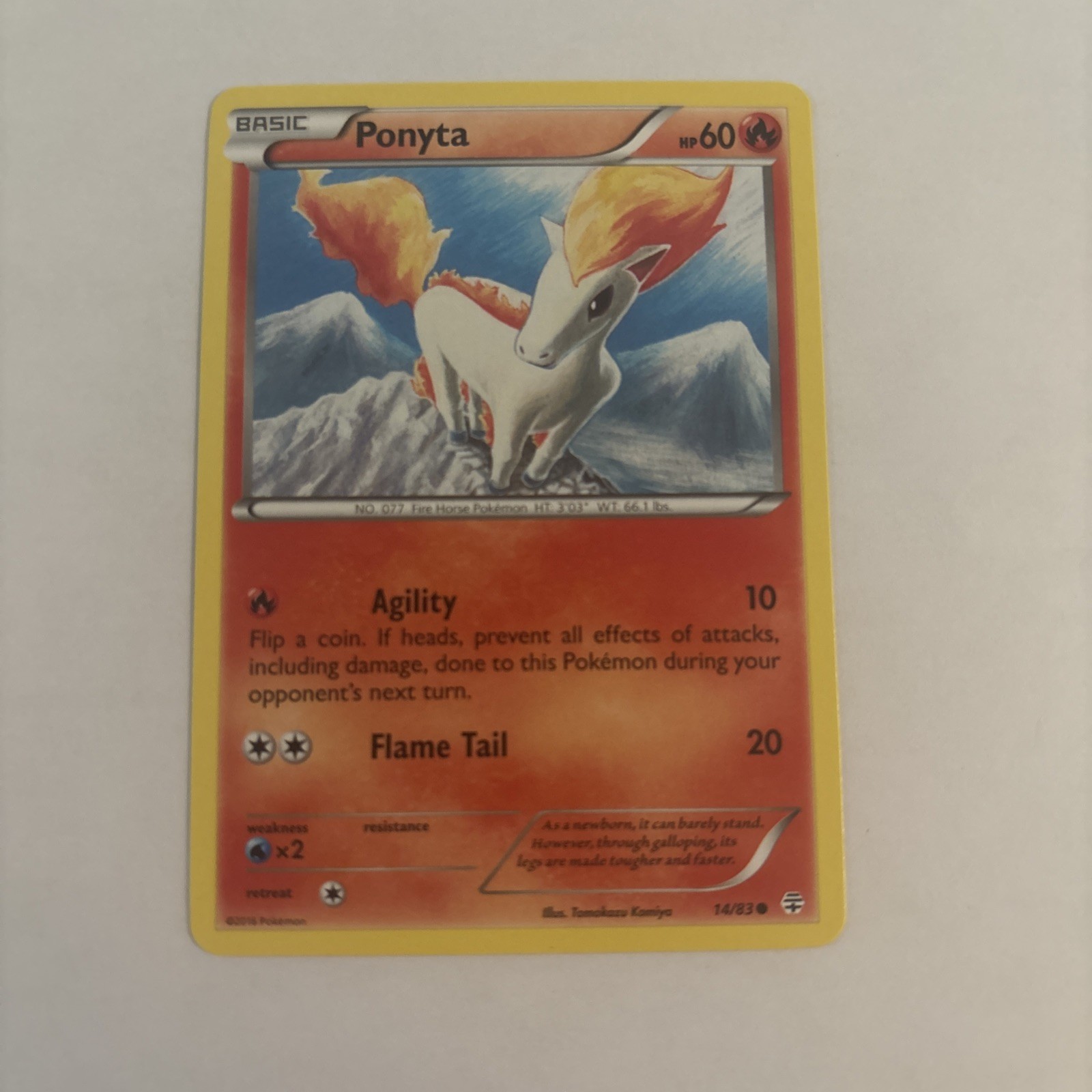 Ponyta #14/83 Generations Common Pokémon TCG NM