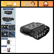 Tracked Tank Chassis with DC Motors & Shock A...