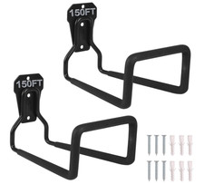 2 Soportes Met licos para Manguera de Jard n Montaje en Pared Negro