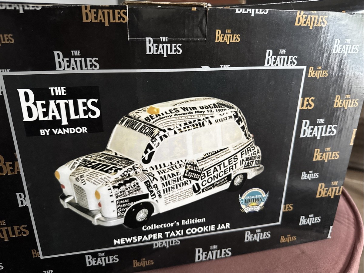 THE BEATLES クッキージャー タクシー The Beatles Vandor Newspaper Taxi Cookie Jar Box 1999