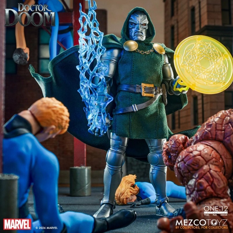 New Mezco Doctor Doom One:12 Collective Action Figure - ReRun CHARGING SOON