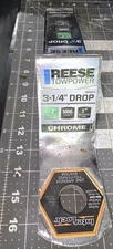  REESE~Towpower 7034411 3-1/4" Drop Chrome Class III Interlock Ball Mount CHROME