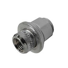 1x Radmutter M12x1,5 Flachbund chrom für Suzuki, Across AWD (A5Z4), Swace (AMZ4)