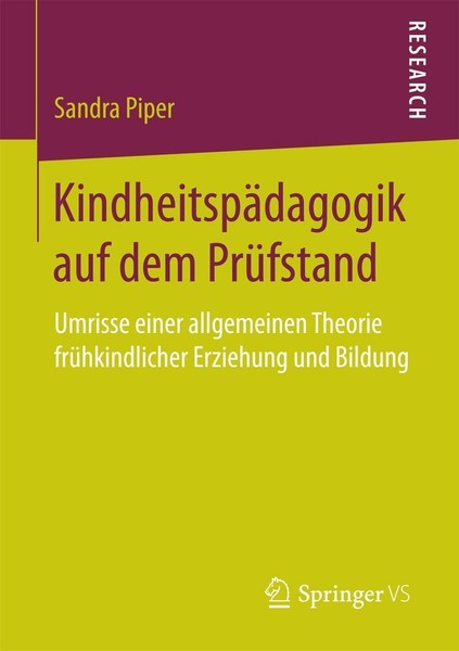 KindheitspäDagogik Auf Dem PrüFstand Sandra Piper-image