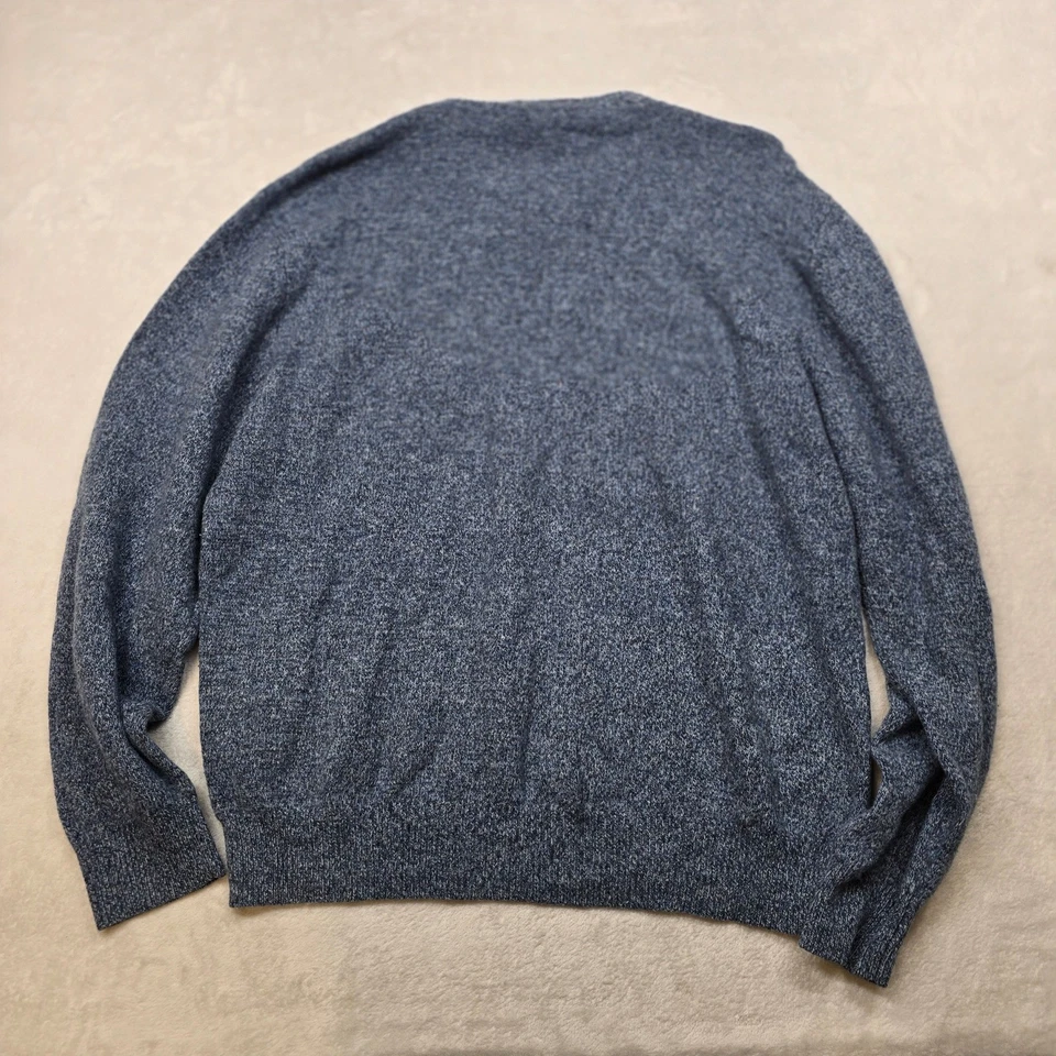 Suéter JoS A Bank Argyle Para Hombre Grande Azul Lana de Cordero Cuello Redondo Foto 3 de 4