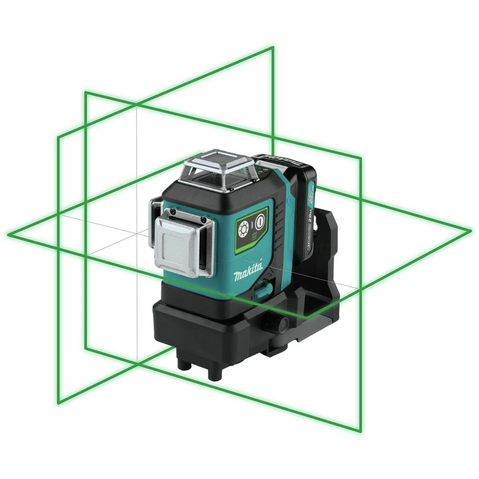 Kit Laser Verde Makita SK700GDNAJ 12V Max CXT AutoNível 360° 3 Planos (2Ah) Novo - Imagem 3 de 4