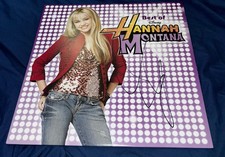 Miley Cyrus Signed Vinyl Album The Best Of Hannah Montana With Proof