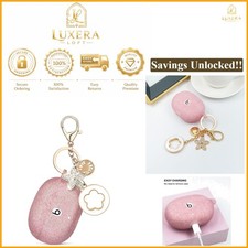 Rose Gold Silicone Case with Keychain for Beats Studio Buds 2023 2021