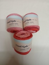 Sarah Ashford Hand Made Ombre Yarn Acrylic Pink 300g 3X100g Balls 100%acrylic 