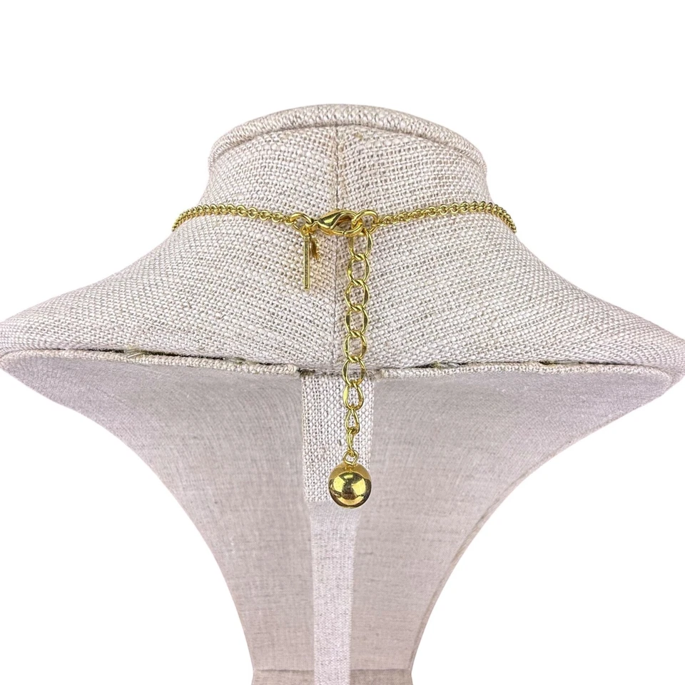 Kate Spade New York Womens Gold Tone Long Necklace Yellow Faceted Stones - Image 3 of 4