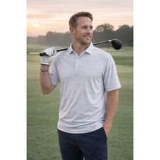 Peter Millar Crown Golf Polo Mens XL White Stripe Performance Summer Comfort