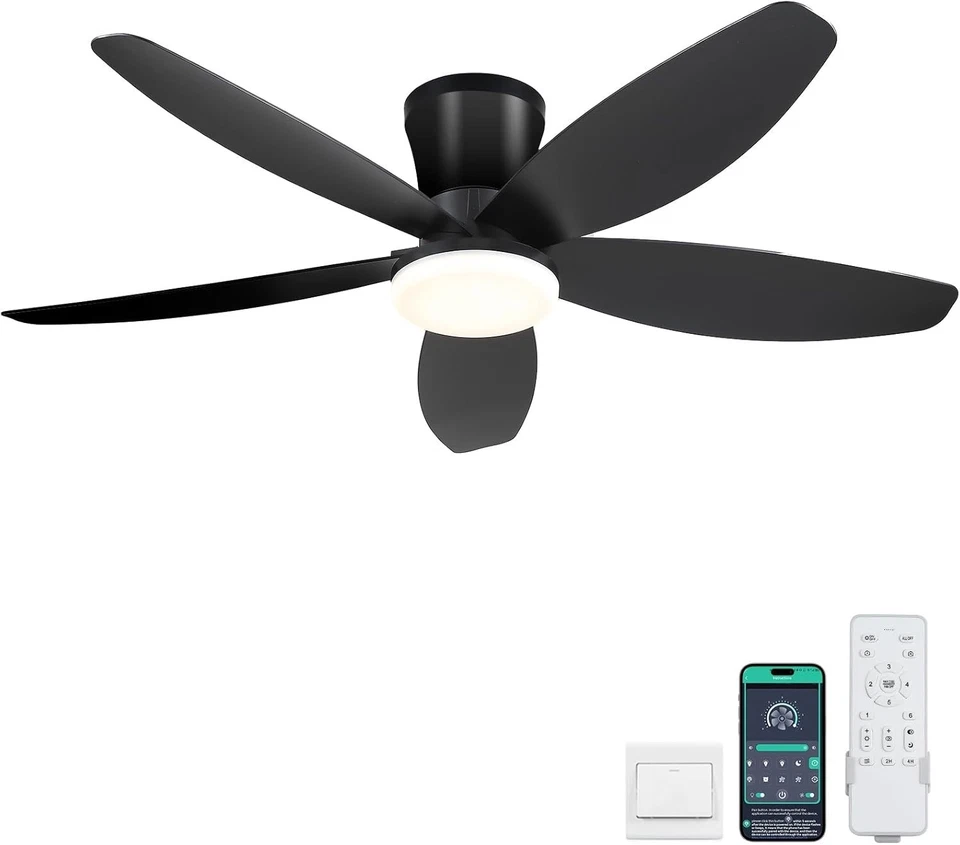 Versatile 42" Ceiling Fan with Dimmable LED Lights & Smart Control Features - Image 3 of 4