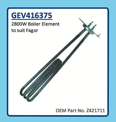 FAGOR BOILER ELEMENT 2800W GEV416375 Z421711