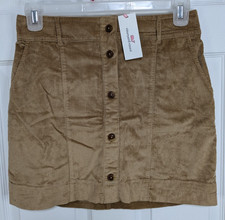 Vineyard Vines Corduroy Skirt Women's Small Beige Casual