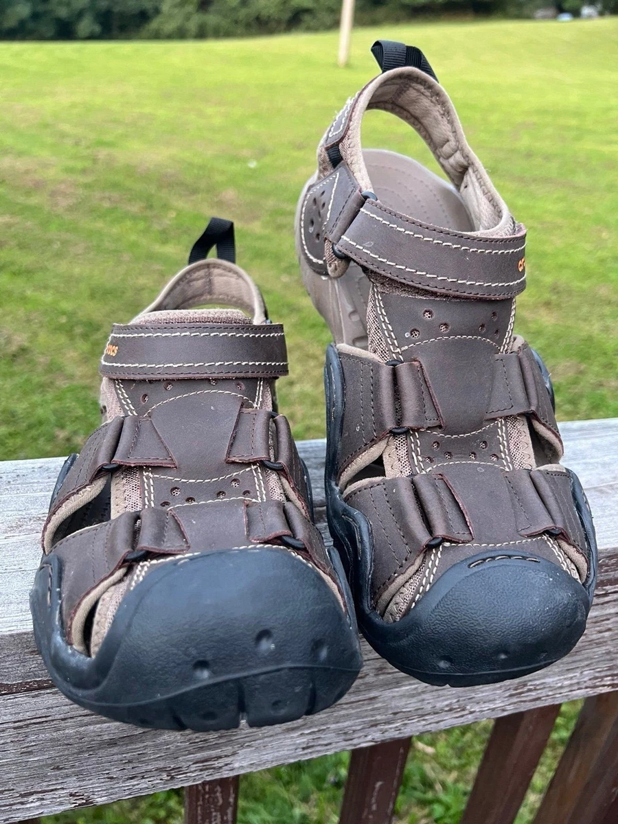 hiking sandals crocs mens closed toe sandals