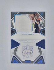 2020 Playbook Joe Burrow Rookie Platinum Booklet 06/49 