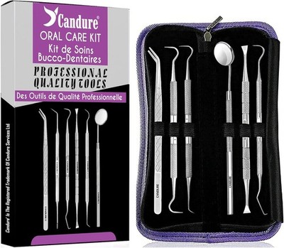 Candure 6 Stück Dental Werkzeug Set Mundpflege Kit Profi