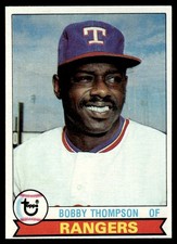 1979 Topps Bobby Thompson Rookie Texas Rangers #336
