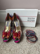 Vintage Timothy Hitsman Butterfly Shoes Adventure Clear Vinillo - Size 6