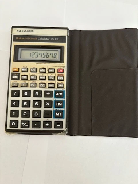 Sharp EL-731 Business/Financial Calculator with Original Manual. - Image 3 of 4