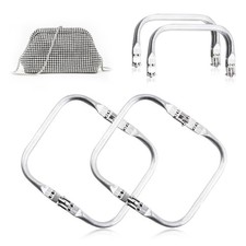 2 Pezzi Kiss Clasp Telaio in Alluminio 16cm Chiusura Borsa Uncinetto Cornici p