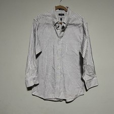 IZOD Men  s XL 80S 2- Ply Pinpoint Button Down Shirt Multicolor Long Sleeve Cot