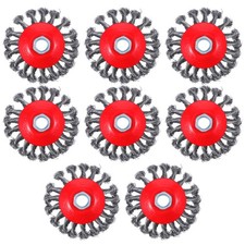 8 Pack 4 Inch Wire Wheels for Angle Grinder, Brush Wheel 4 1/2 black