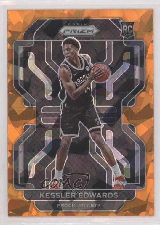 2021-22 Panini Prizm Orange Ice Prizm Kessler Edwards #284 0i76
