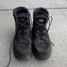 Dr. Martens Black Combat Ankle Boots Padded Lace-Up Men's US 10