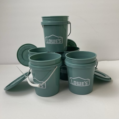 #ad Lowe#x27;s Teal 0.42 qt Mini Bucket with Lid 5 Pack BPA Free $24.75