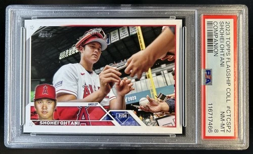 2023 Topps Shohei Ohtani Collection Companion to Oversize Cards #CTCSP-2 PSA 8
