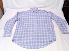 Brooks Brothers Non-Iron Dress Shirt Men 17 34/35 Checked 100 Cotton