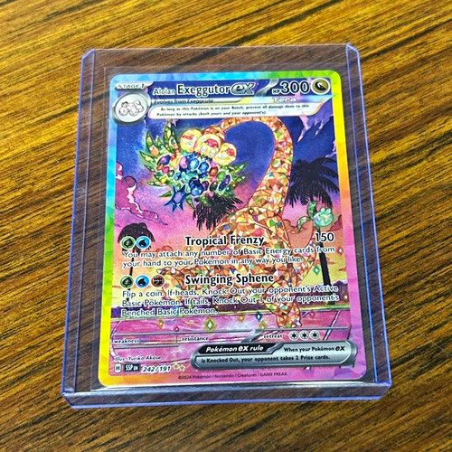 Pokémon TCG Alolan Exeggutor ex Surging Sparks 242/191 SIR Holo Full Art