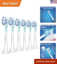 DuPont Nylon Sonicare Brush Heads, 6-Pack - Advanced Cleaning for Healthier Gums