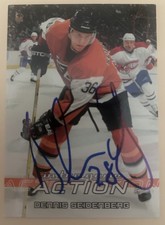 2003-04 In the Game Action Dennis Seidenberg Signed Auto Autograph Flyers Card