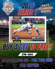 🔥 2026 Topps Baseball Series 1 Singles #176-350 RC Stars – Complete Your Set 🔥