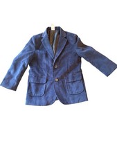 Lito Childrens Wear Navy Corduroy Blazer Jacket Size 5 Polyester Blend