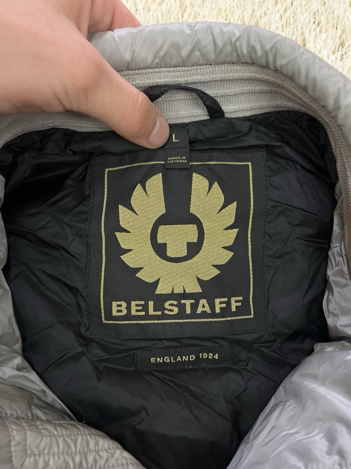 Chaqueta de plumón Belstaff Tour Old Silver Down Sobrecamisa Chaqueta Talla Grande Foto 4 de 4